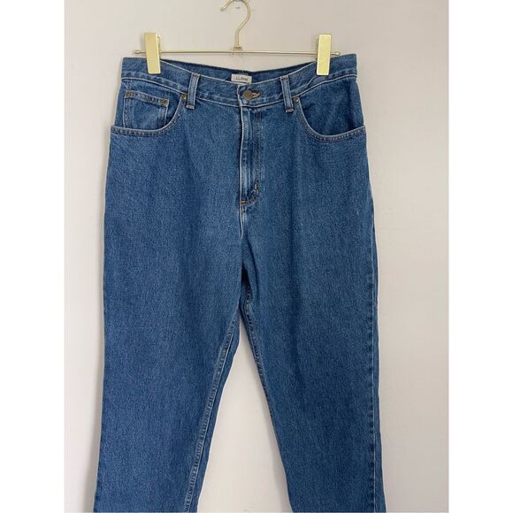 LL BEAN Original Fit Relaxed Jeans Size 12 Petite - Picture 2 of 10